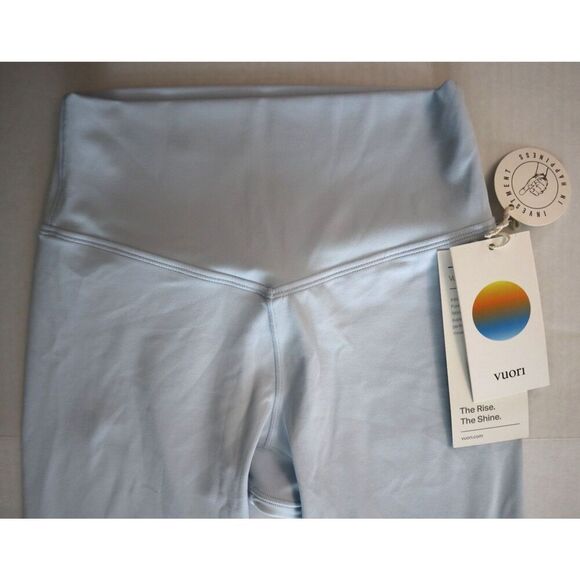 Vuori VW4130 Women's Sz XS Light Mist Blue AllTheForm Performance 7/8 Leggings - Picture 6 of 12
